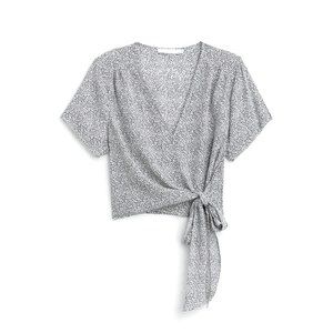 LUSH Ranya Faux Wrap Cropped Blouse